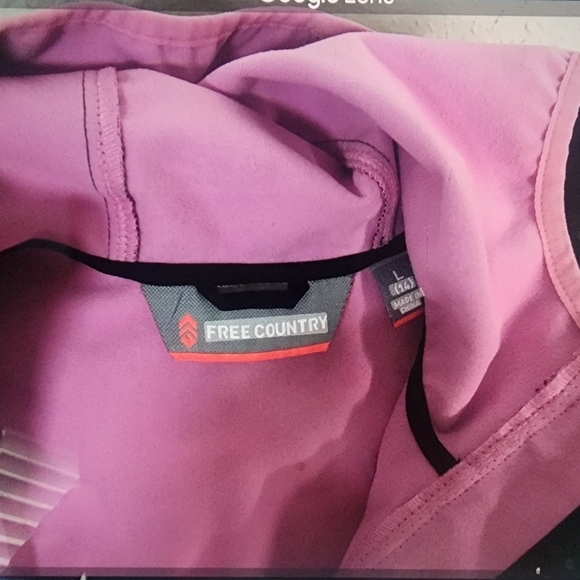 FREE COUNTRY PINK/BLACK ALL WEATHER JUNIOR JACKET - Picture 5 of 5